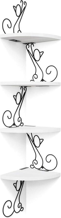 JGS Stijlvolle Wandplank in Kattenvorm voor Elke Ruimte