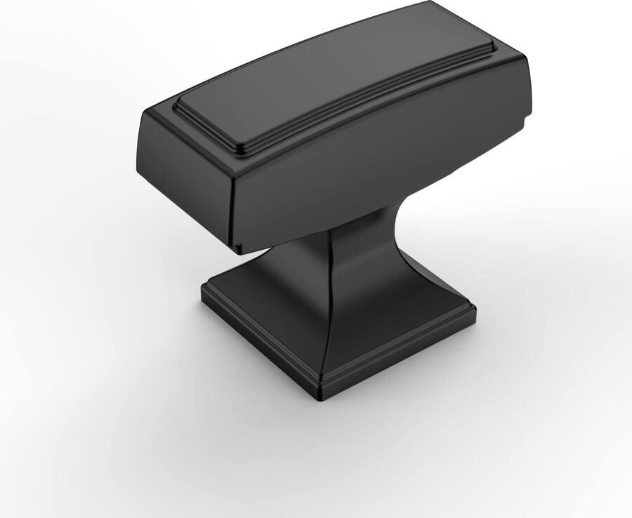 JGS Stijlvolle Zwarte Meubelknoppen Set van 10 voor Keuken en Kasten Inclusief Schroeven