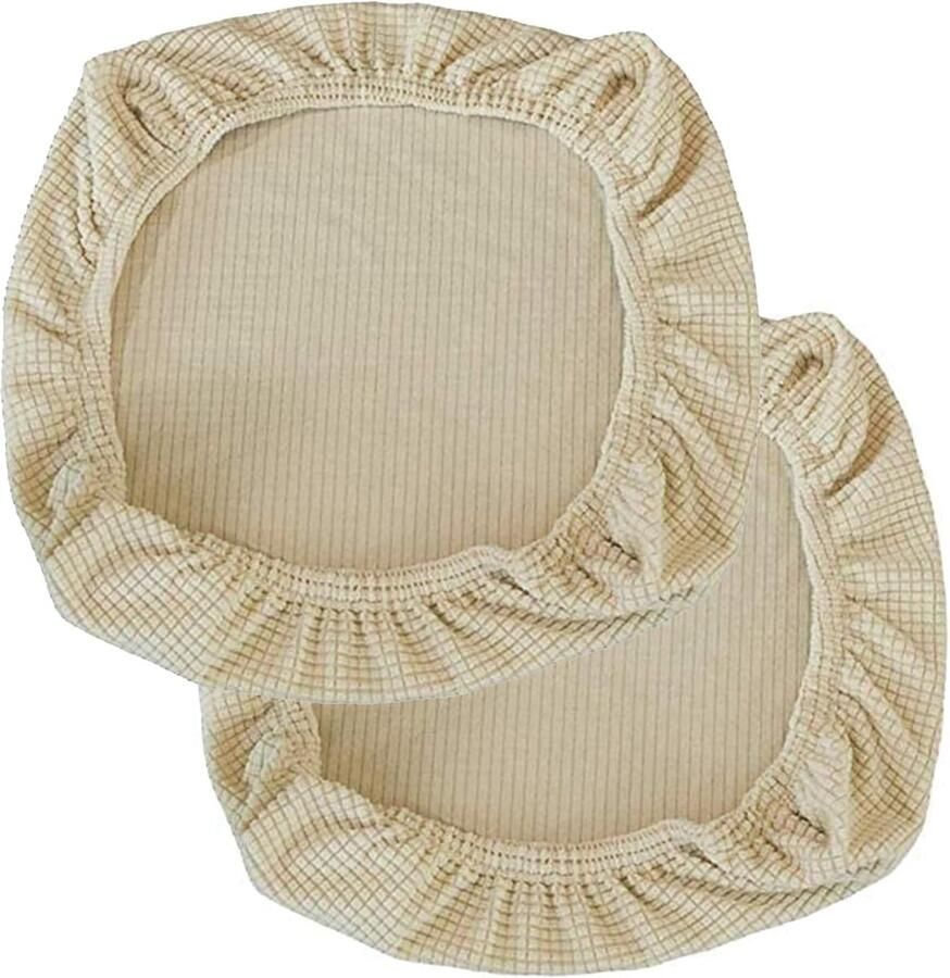 JGS Stretch stoelhoes voor bureaustoel wasbare elastische stoelhoes computerbureaustoelhoes universele stoelhoezen draaistoelhoezen set voor bureaustoel met armleuningen 2 stuks