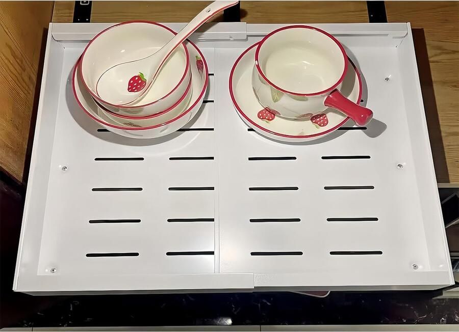 JGS Telescoop Uittrekbare Lade voor Keuken Badkamer en Kastopslag zonder Boren