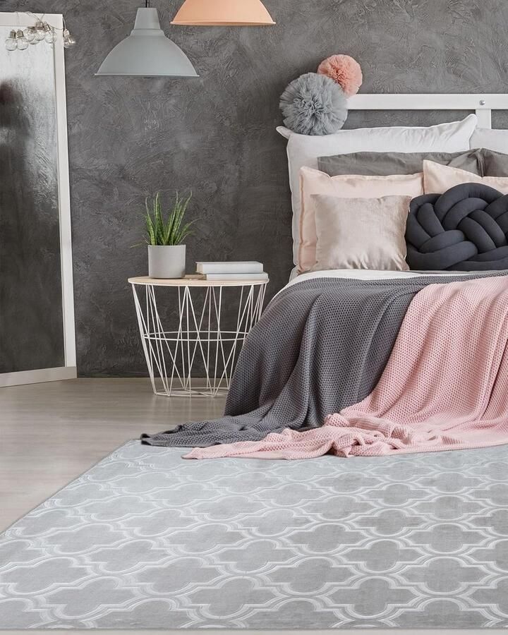 JGS Tijdloze Moderne Vloerkleed met Subtiele Glans en Antislip Functie 120x170 cm