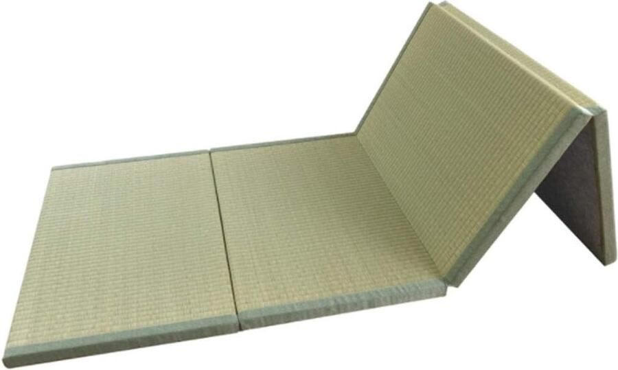 JGS Traditioneel Japanse Tatami Mat Futon Matras Stevig en Comfortabel Natuurlijke Grassen Opvouwbaar Ideaal voor Bed Meditatie Yoga Zen Kamer Japanse Theekamer 3.5cm Dik