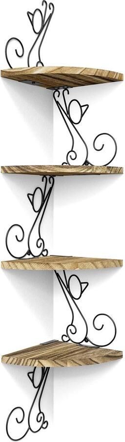 JGS Uniek Wandrek in Kattenvorm voor Stijlvolle Opbergruimte en Decoratie