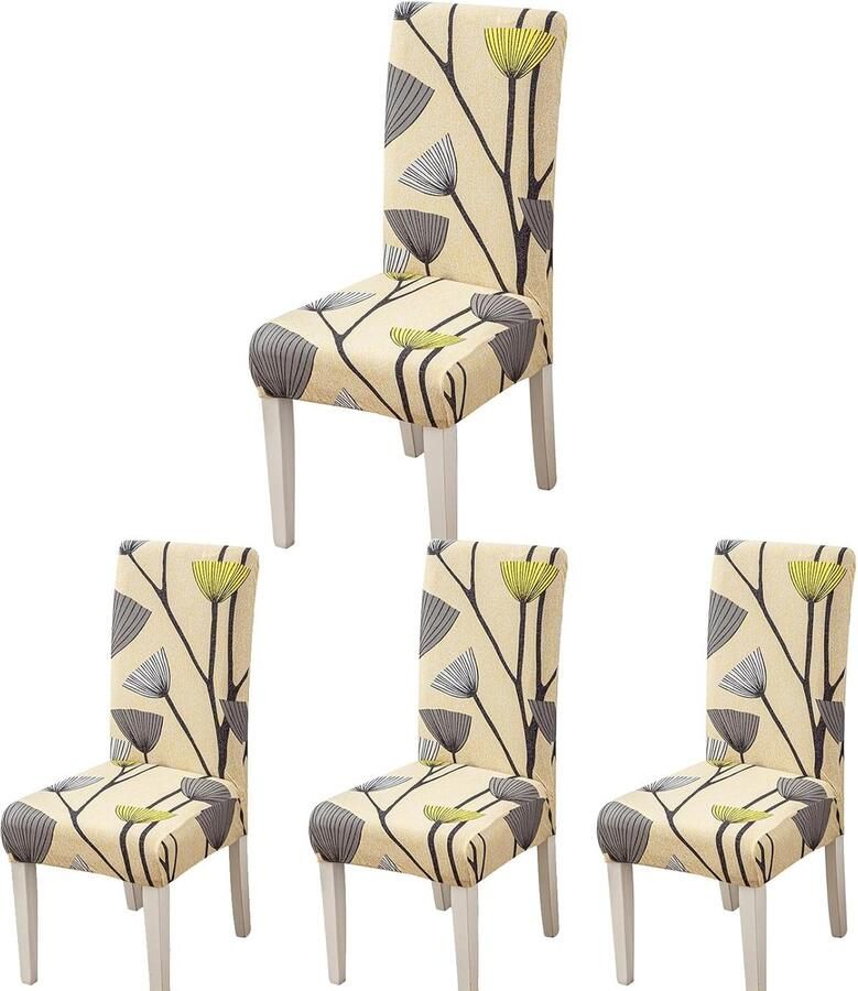 JGS Universele Stoelhoezen voor Eetkamerstoelen Beschermt en Vernieuwt Uw Interieur