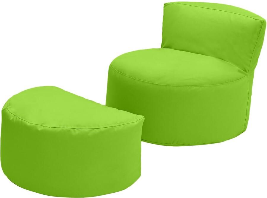 JGS Veelzijdige Kinderzitzak met Voetenbank voor Binnen en Buiten Ergonomisch en Waterbestendig