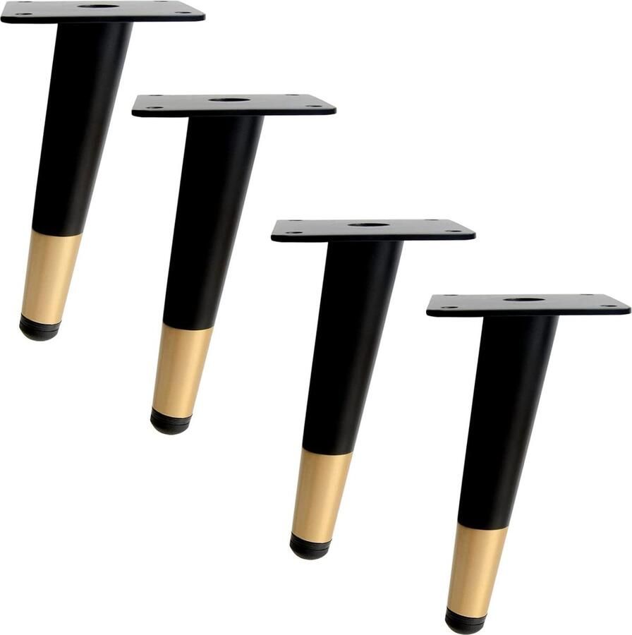 JGS Verstelbare Metalen Meubelpoten Set van 4 voor Tafels en Stoelen