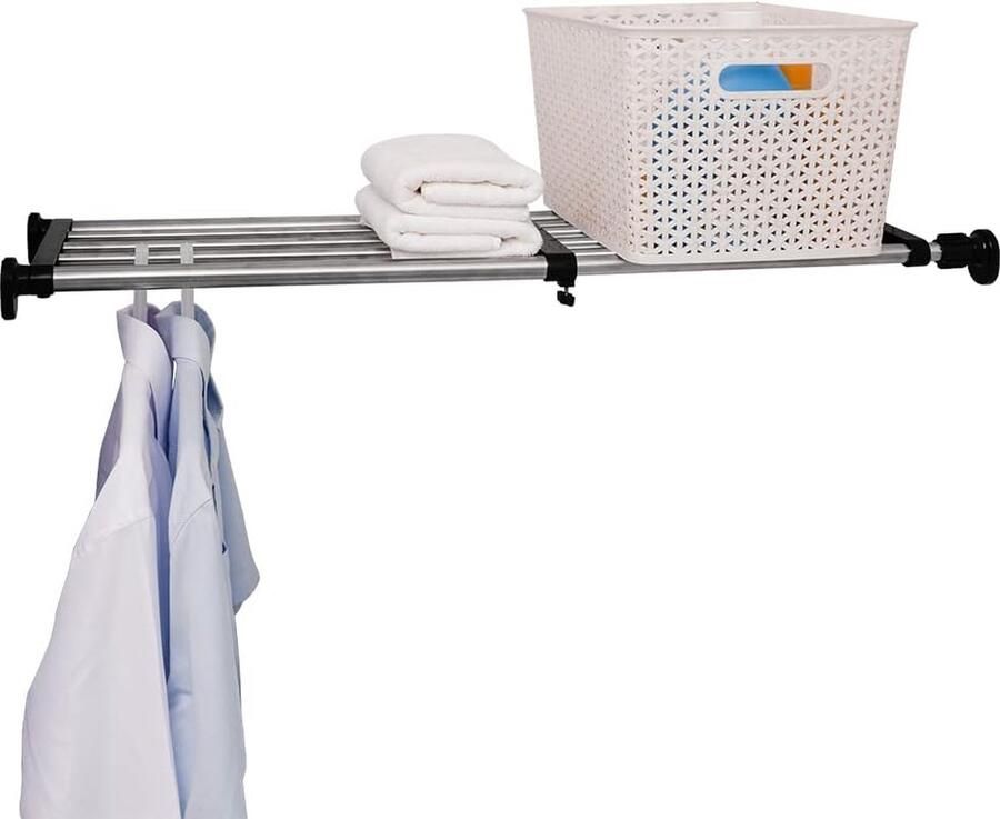 JGS Verstelbare Uittrekbare Plank voor Keuken Badkamer en Slaapkamer zonder Boren