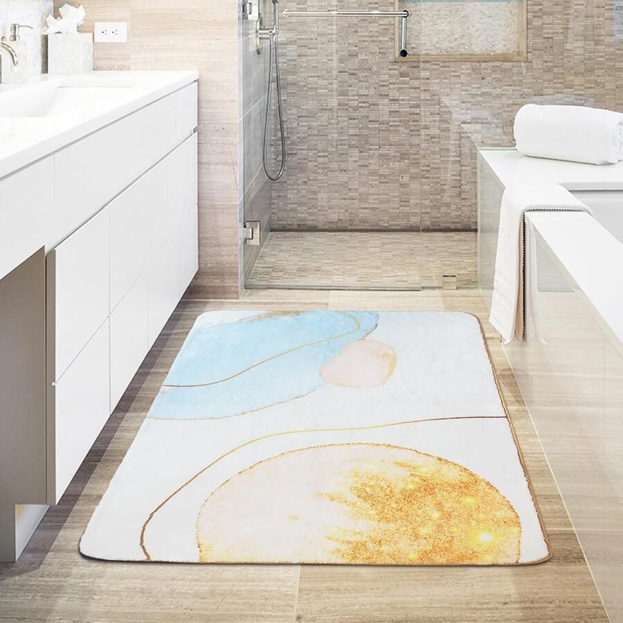 JGS Wasbare Moderne Vloerkleed met Antislip voor Woonkamer en Slaapkamer 60 × 100 cm