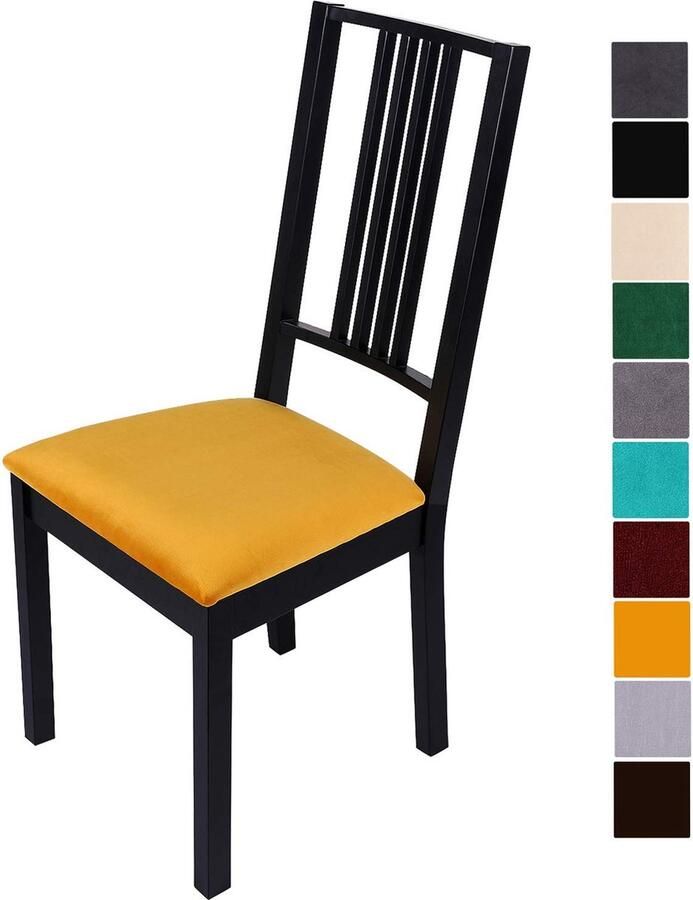 JGS Zachte en Elegante Stoelhoezen voor Eetkamerstoelen Set van 2
