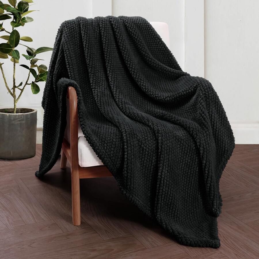 JGS Zachte en Warme Flanellen Deken voor Bank en Slaapkamer in Kleuren en Maten