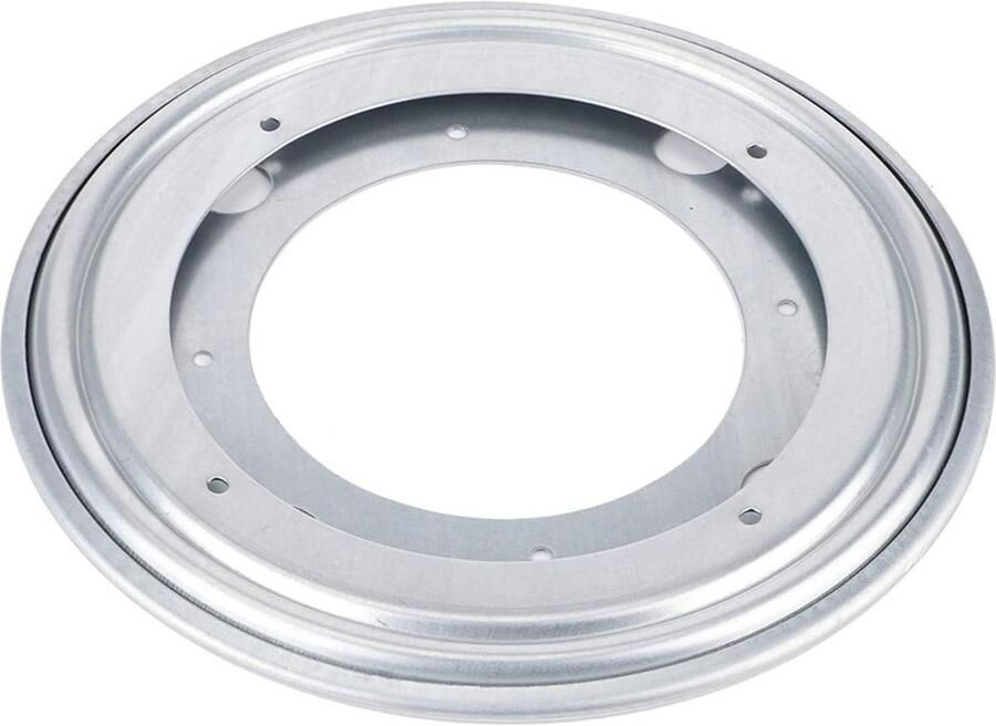 Jhubers goods Draaitafellagers van hoge kwaliteit voor Eettafel Krukstoel en Bijkeuken 9 inch zilver metaalldrager