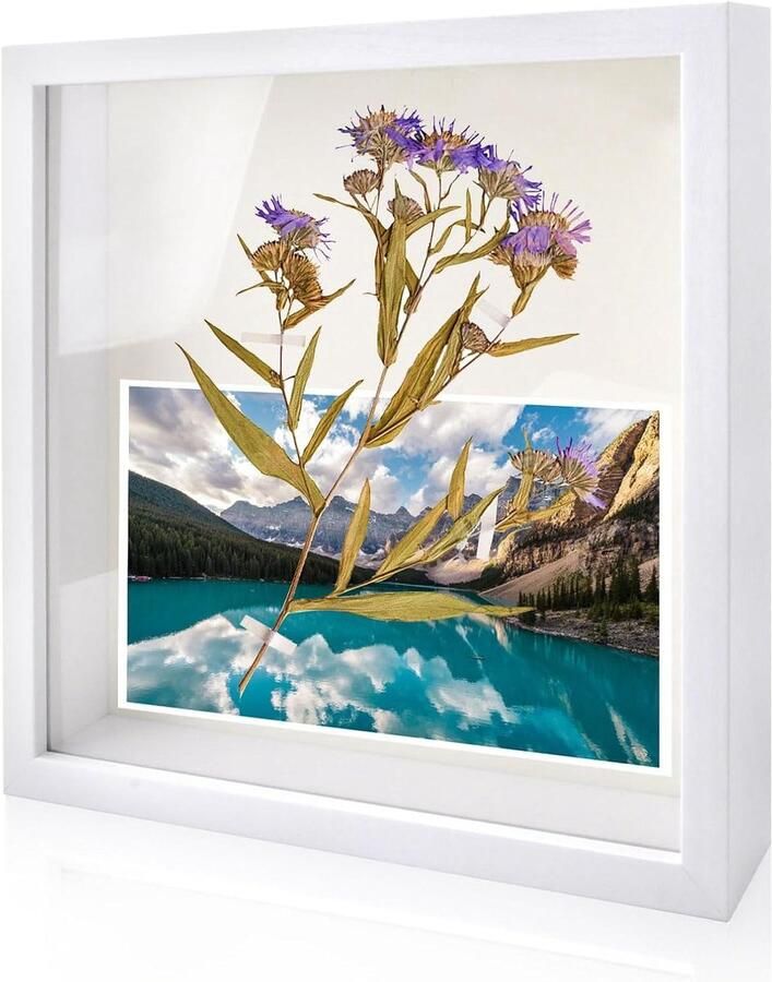Jhubers goods Fotolijst om te vullen van 20x20 cm Diepte 3 cm Voor muurdecoratie bureau en als cadeau