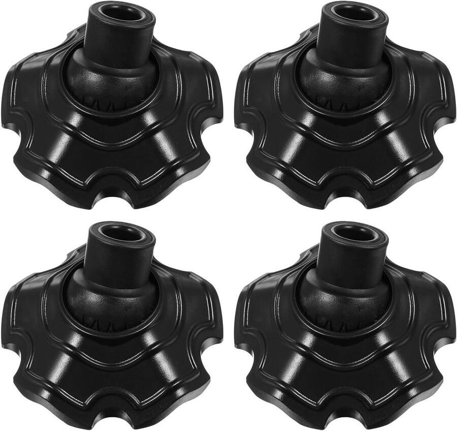 Allecto Premium Stoelpootbeschermers 4 stuks Campingstoel Voetafdekkingen Tuinmeubelen Bescherming Vloerbeschermers Binnen- en Buitengebruik 15 mm Diameter Extra Stevig materiaal