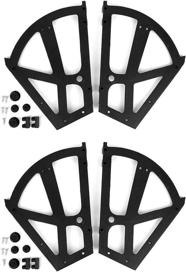 Allecto plus Kunststof scharnierrek voor schoenenkast 4 stuks eenvoudig te installeren