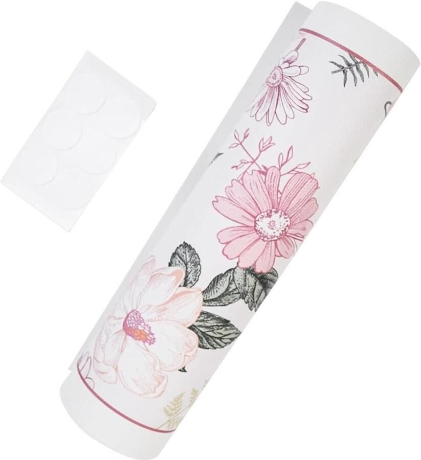 Jhubers goods Roze bloemenpatroon tafelkanaaldecoratie van waterdicht en slijtvast leer Ideaal voor eettafel bank of bureau 30x140cm