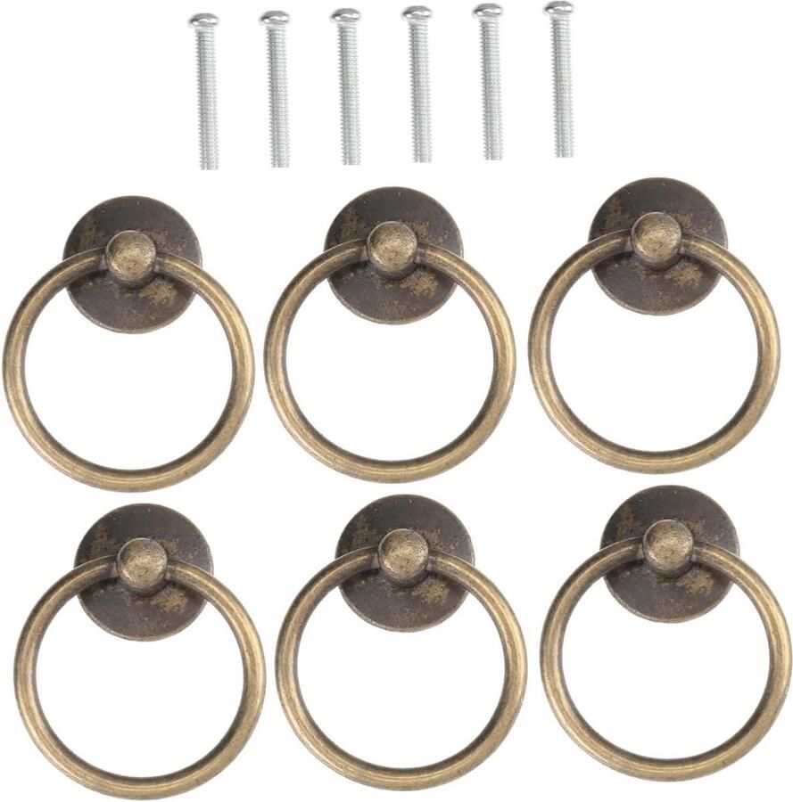 Allecto Premium Decoratieve knoppen voor dressoir lade Modern en stijlvol Set van 6 stuks