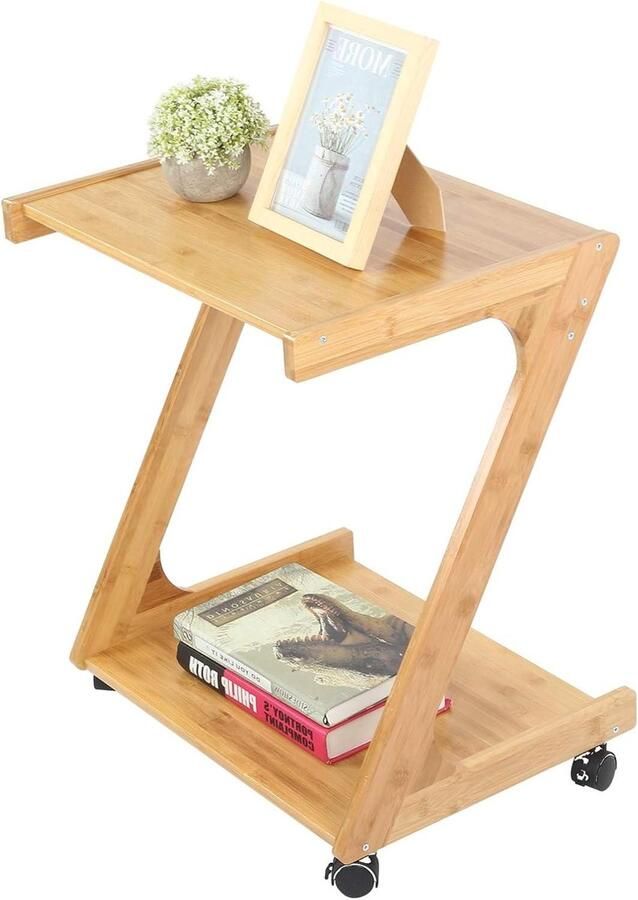 Allecto plus Verrijdbare Sofa Bijzettafel voor Bank Slaapkamer Woonkamer Multifunctionele Tafel