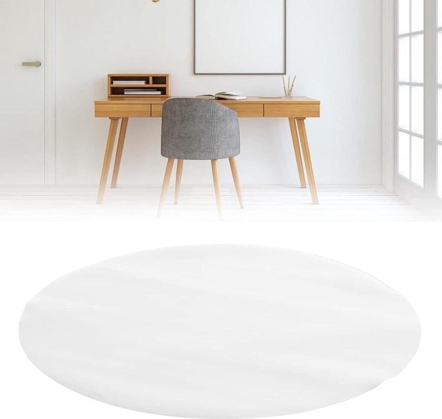 Allecto plus Ronde Bureaustoelonderlegger voor Harde Vloeren Transparant 90cm
