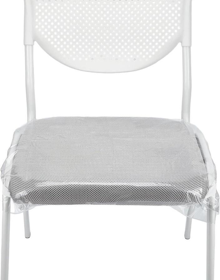 Allecto plus Set van 4 doorzichtige kunststof stoelhoezen met Magic Strip Waterdicht en verstelbaar Voor eetkamerstoelen Herbruikbare stoelbescherming voor thuisfeesten