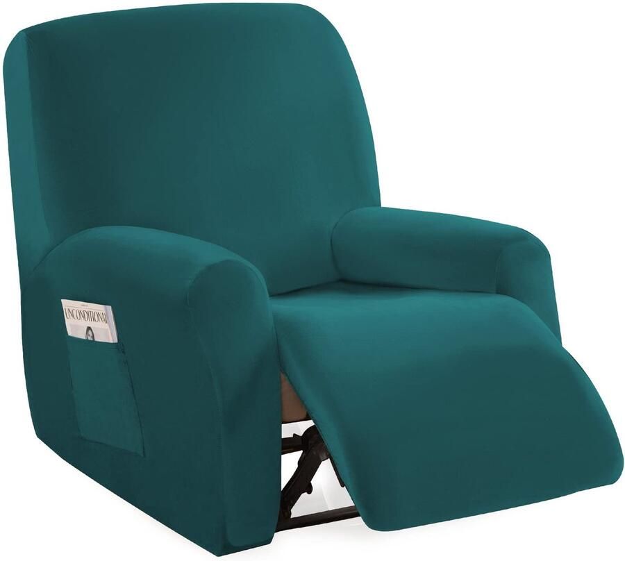 Jianyana stretchhoes voor relaxstoelen fauteuilbeschermers 4 6 8-delig fluwelen stretchhoezen voor relaxstoelen elastische stof volledige beschermende fauteuilhoes