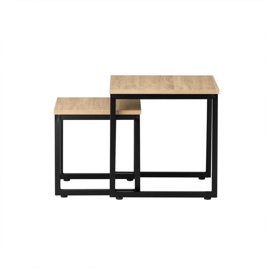 JLA Commerce Bijzettafel 2 Delige set Koffie Salontafel