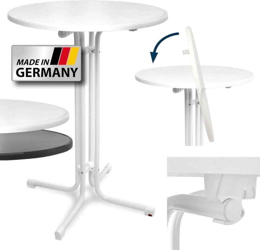 JMZR Staantafel Partytafel Inklapbaar Statafel Rond Stevig - Foto 2