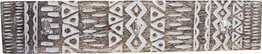JoJo Living Houten kapstok model 1 Suarhouten wand kapstok Suarhouten wanddecoratie
