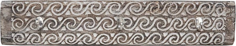 JoJo Living Houten kapstok model 3 Suarhouten wand kapstok Suarhouten wanddecoratie