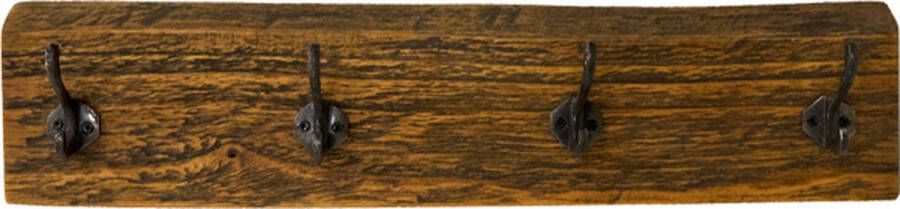 JoJo Living Meubelen Kapstok Teakhouten kapstok 50 cm Handgemaakt