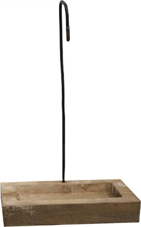 JoJo Living Woonaccessoires Displayhaak Teakhouten displayhaak Hana Lampen display Handgemaakt