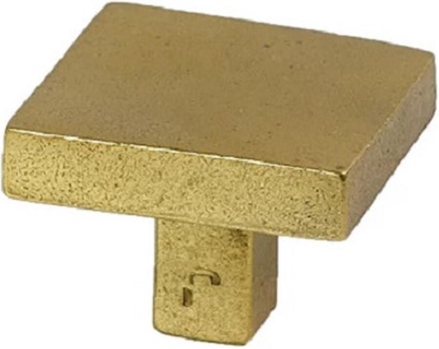 Jolie Meubelknop Carre messing Aged Gold 40 mm J.1704.GA