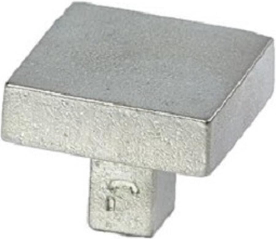 Jolie meubelknop CARRE30 L30xB30xH25mm oud zilver