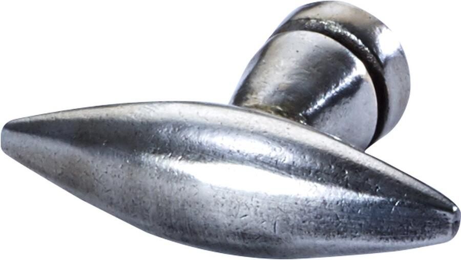 Jolie meubelknop SPHERE L40xH28xB12mm oud zilver 01.0901.OS