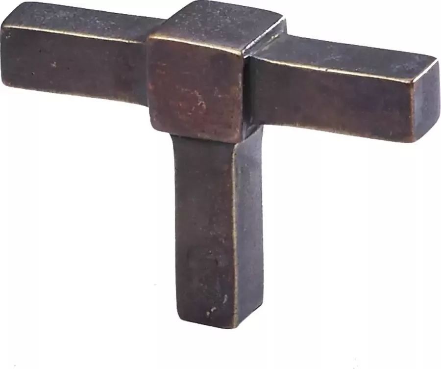 Jolie meubelknop CROSS 50x35x12mm oud brons