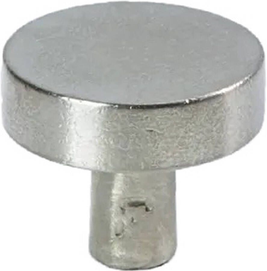 Jolie Meubelknop Lune messing Old Silver 40 mm J.1604.OS