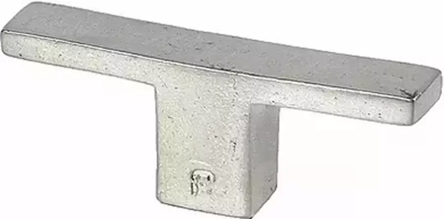 Jolie meubelknop VERVE groot 80x32x15mm oud zilver