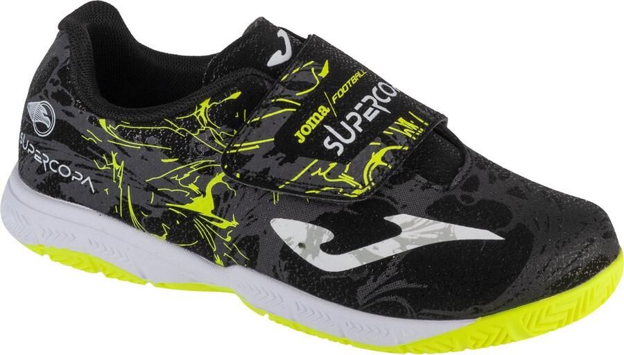 Joma Super Copa Jr 2401 IN SCJW2401INV voor een jongen Zwart Indoorschoenen maat: 25