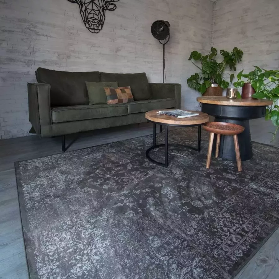 Joy de Vivre Vintage vloerkleed Feather bruin 195x300 cm