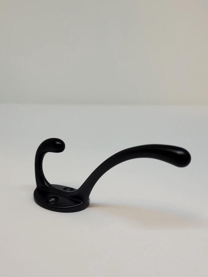 Jumada 's Handige Jashaak met Schroefjes Ophanghaken Jassen Kapstokhaak Zwart