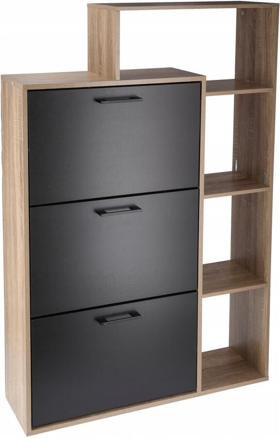 Jumi SCHOENENKAST 3-VERGELIJKING PLANK SCHOENEN ruime ladekast voor de gang