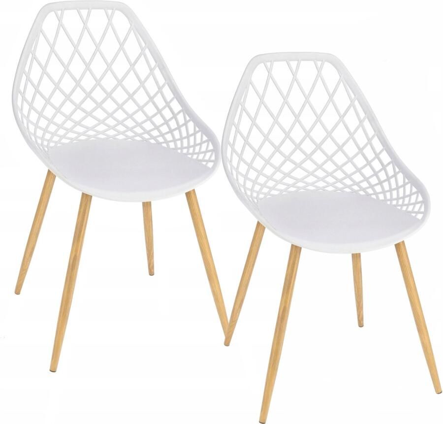 JUMI Sp. z o.o 2 x Stoel ARANDA wit + transferpoten