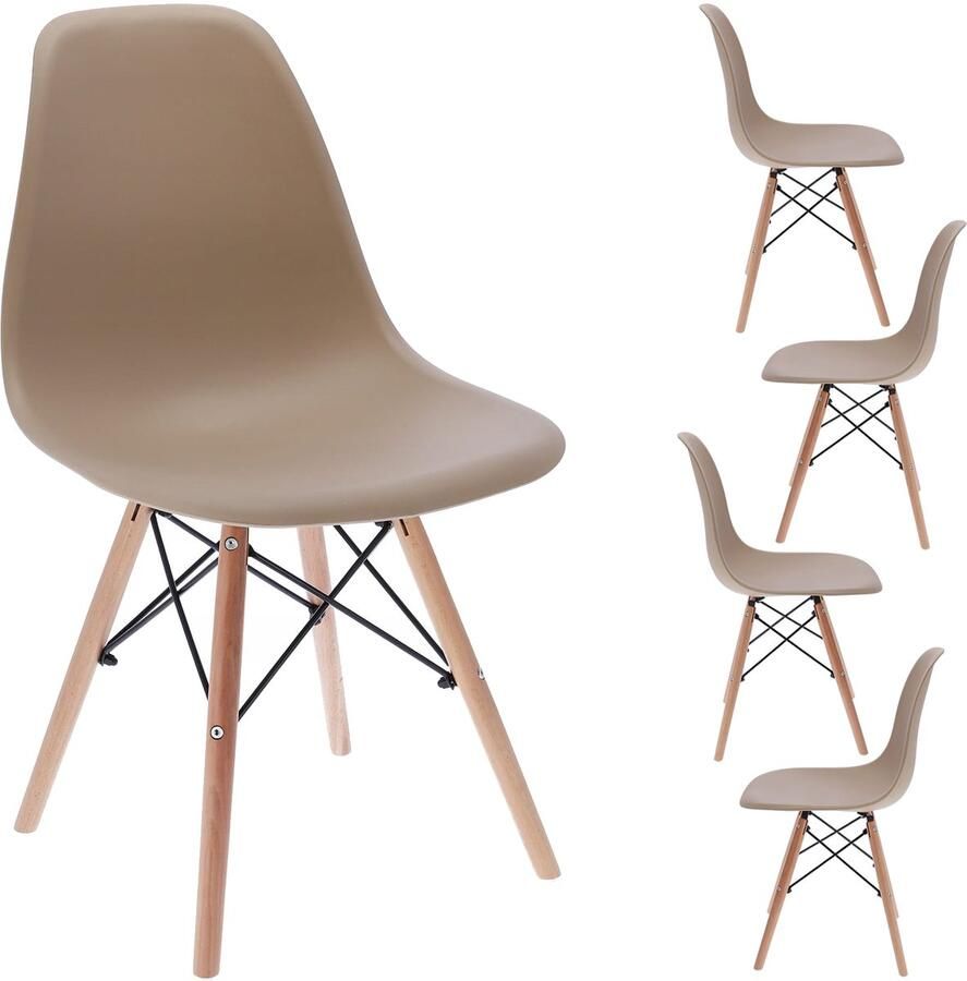 JUMI Sp. z o.o. 4 x EVA stoel beige (ikeabox)