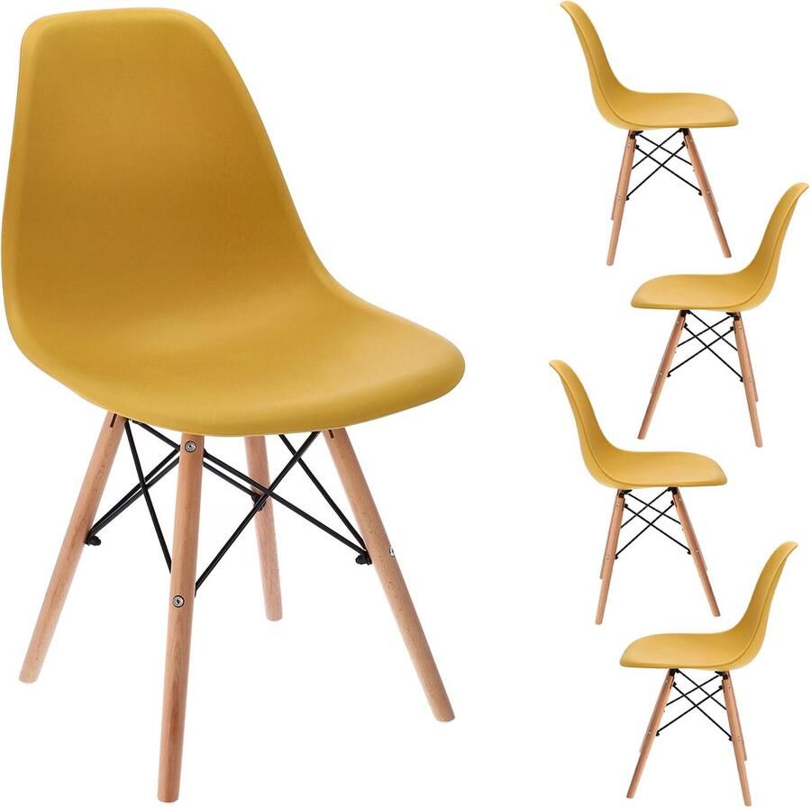 JUMI Sp. z o.o. 4 x Mosterd EVA stoel (ikeabox)