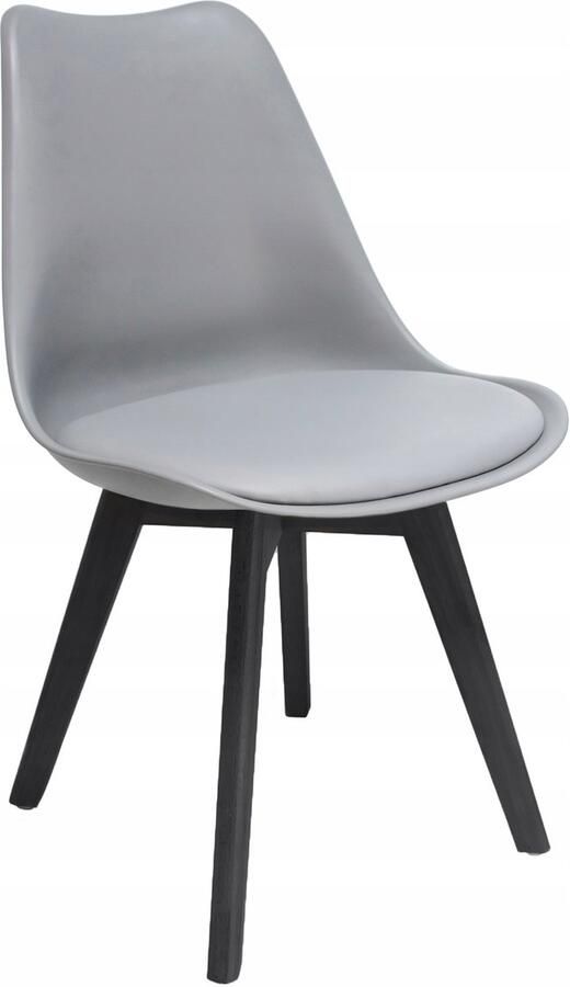 JUMI Sp. z o.o 4 x OSLO stoel grijs + zwarte poten