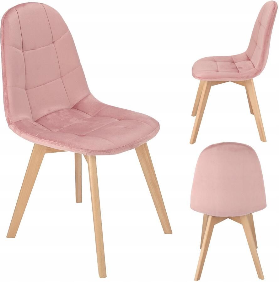 JUMI Sp. z o.o COLIN roze stoel (set poten + schroeven)