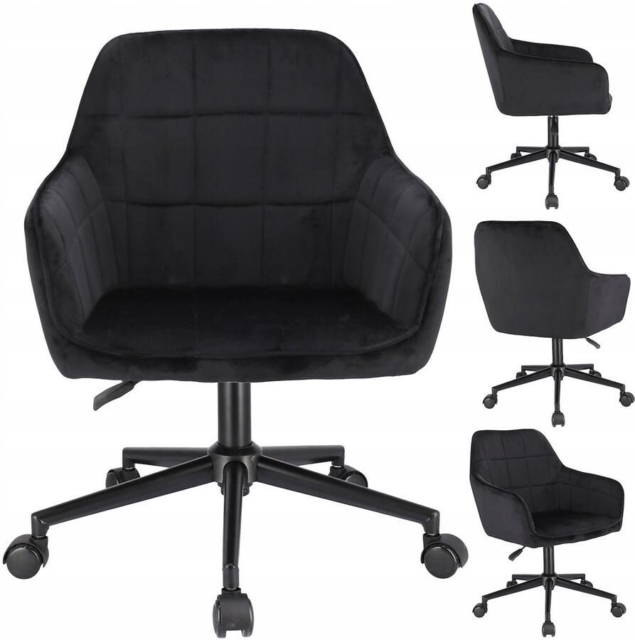JUMI Sp. z o.o. MILANO fauteuil zwart op zwarte voet