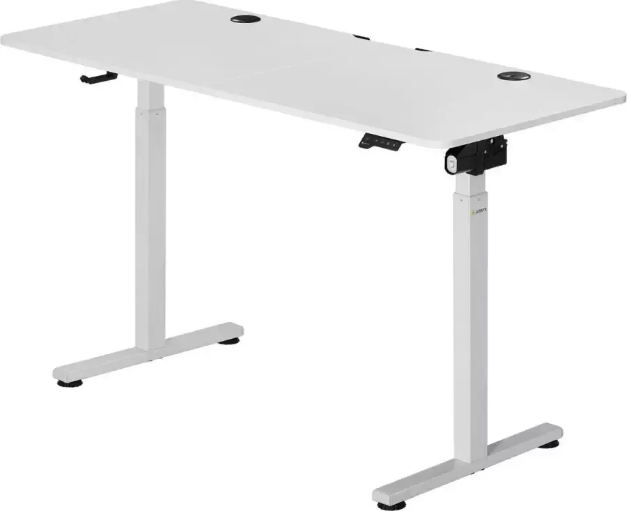 Juskys Elektrisch Verstelbaar Bureau Sta Zit Bureau 120 x 60 cm Wit