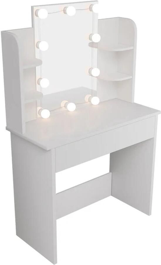 Juskys Kaptafel Zoey Incl. LED Wit