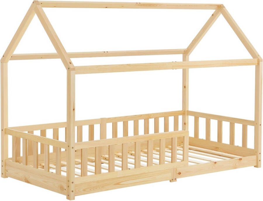 Juskys Kinderbed Marli 90 x 200 cm Houtkleur