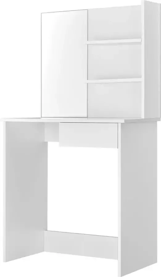 Juskys Schminktafel kaptafel Jenna Wit Incl. spiegel